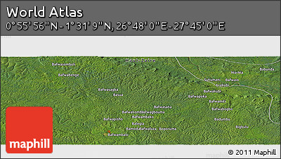 Satellite Panoramic Map of the Area around 1° 13' 33" N, 27° 16' 29" E