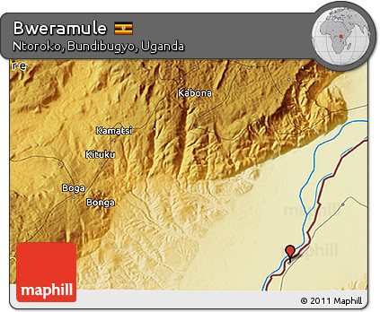 Physical 3D Map of Bweramule