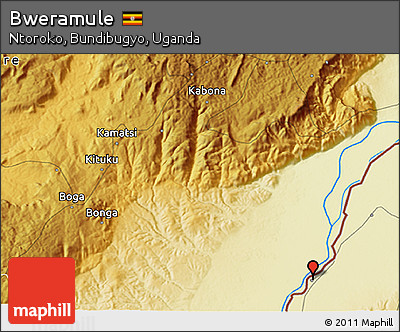 Physical 3D Map of Bweramule