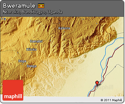 Physical 3D Map of Bweramule