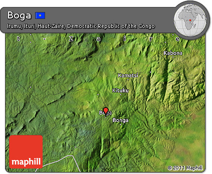 Satellite Map of Boga