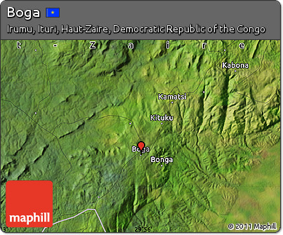 Satellite Map of Boga