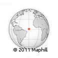 Outline Map of the Area around 1° 13' 33" N, 29° 40' 29" W, rectangular outline