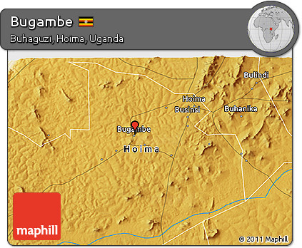 Physical 3D Map of Bugambe