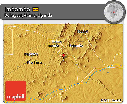 Physical 3D Map of Imbamba