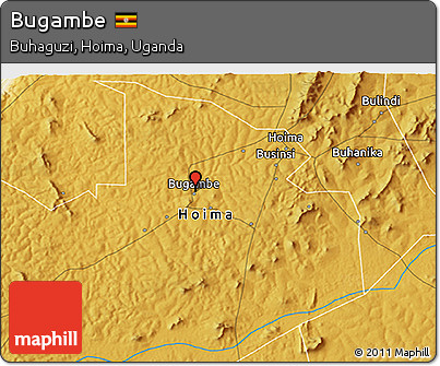 Physical 3D Map of Bugambe