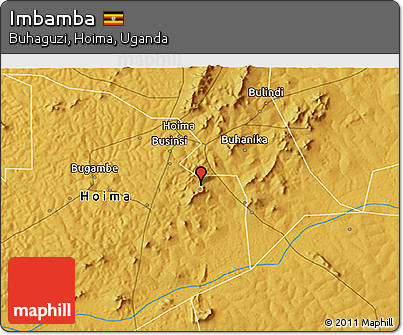 Physical 3D Map of Imbamba