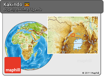 Physical Location Map of Kakindo