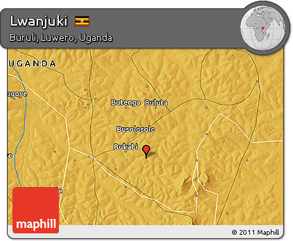 Physical 3D Map of Lwanjuki