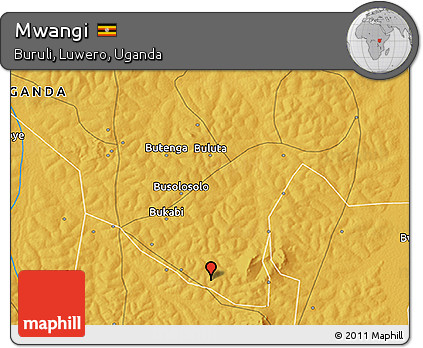 Physical 3D Map of Mwangi