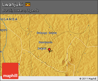 Physical 3D Map of Lwanjuki