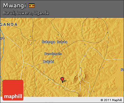 Physical 3D Map of Mwangi