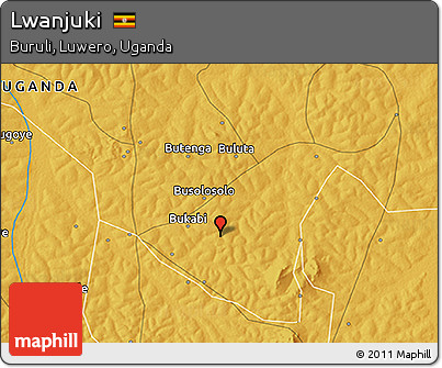 Physical 3D Map of Lwanjuki