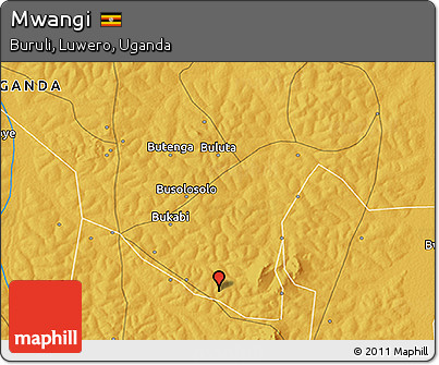 Physical 3D Map of Mwangi