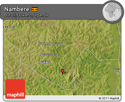 Satellite 3D Map of Nambere