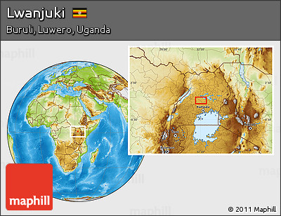Physical Location Map of Lwanjuki