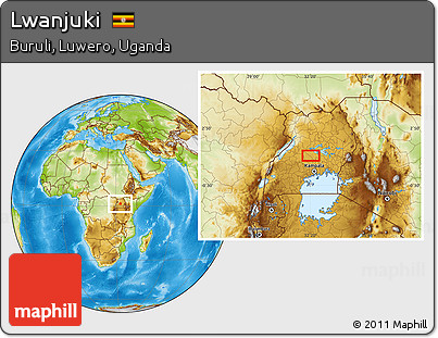 Physical Location Map of Lwanjuki