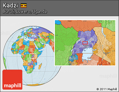 Political Location Map of Kadzi