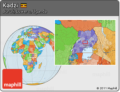 Political Location Map of Kadzi