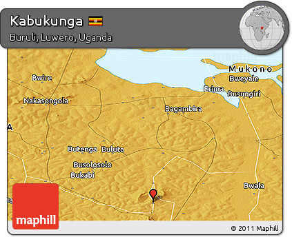 Physical Panoramic Map of Kabukunga
