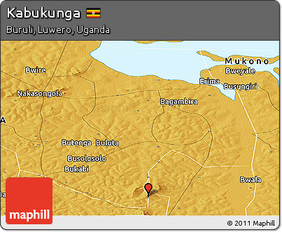 Physical Panoramic Map of Kabukunga