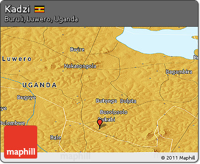 Physical Panoramic Map of Kadzi