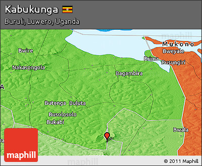 Political Panoramic Map of Kabukunga