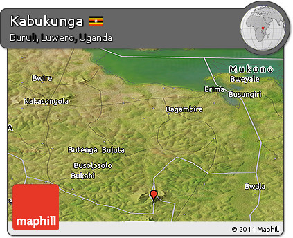 Satellite Panoramic Map of Kabukunga