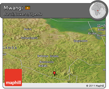 Satellite Panoramic Map of Mwangi