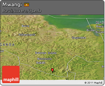 Satellite Panoramic Map of Mwangi