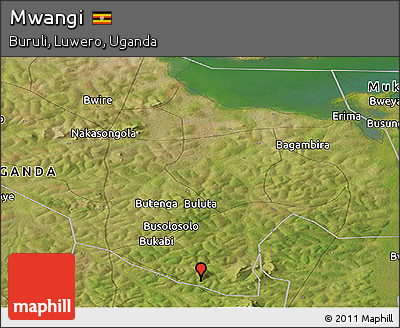 Satellite Panoramic Map of Mwangi