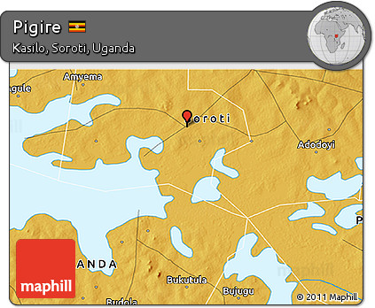 Physical 3D Map of Pigire