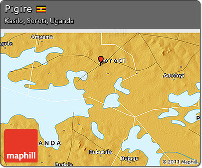 Physical 3D Map of Pigire