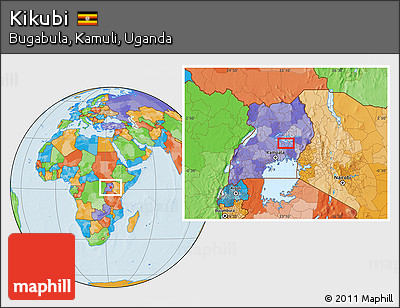 Political Location Map of Kikubi