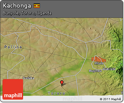 Satellite 3D Map of Kachonga