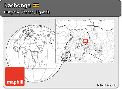 Blank Location Map of Kachonga