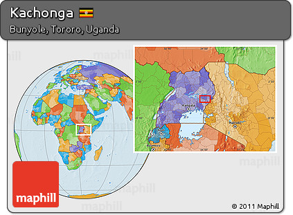 Political Location Map of Kachonga