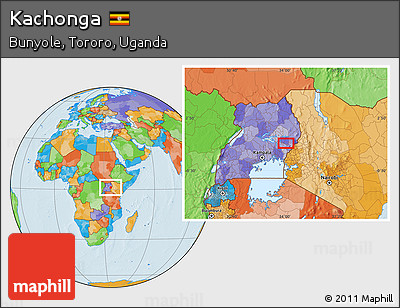Political Location Map of Kachonga