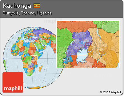 Political Location Map of Kachonga