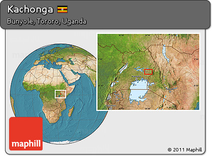 Satellite Location Map of Kachonga