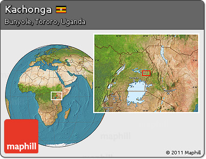 Satellite Location Map of Kachonga