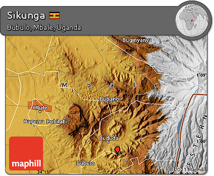Physical Map of Sikunga
