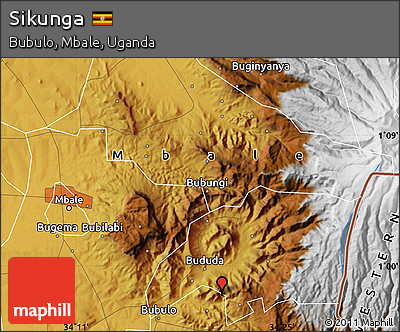 Physical Map of Sikunga