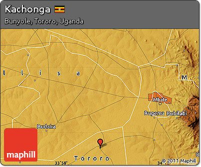 Physical Map of Kachonga