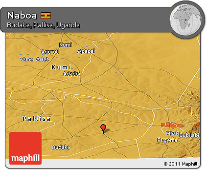 Physical Panoramic Map of Naboa