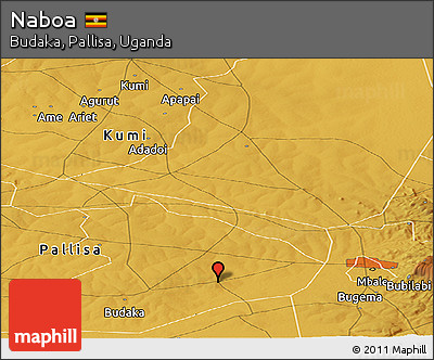 Physical Panoramic Map of Naboa