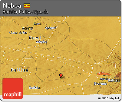 Physical Panoramic Map of Naboa