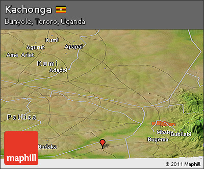 Satellite Panoramic Map of Kachonga