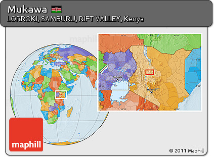 Political Location Map of Mukawa