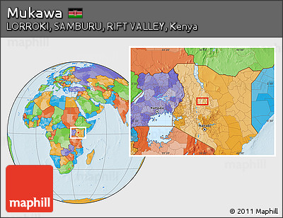 Political Location Map of Mukawa